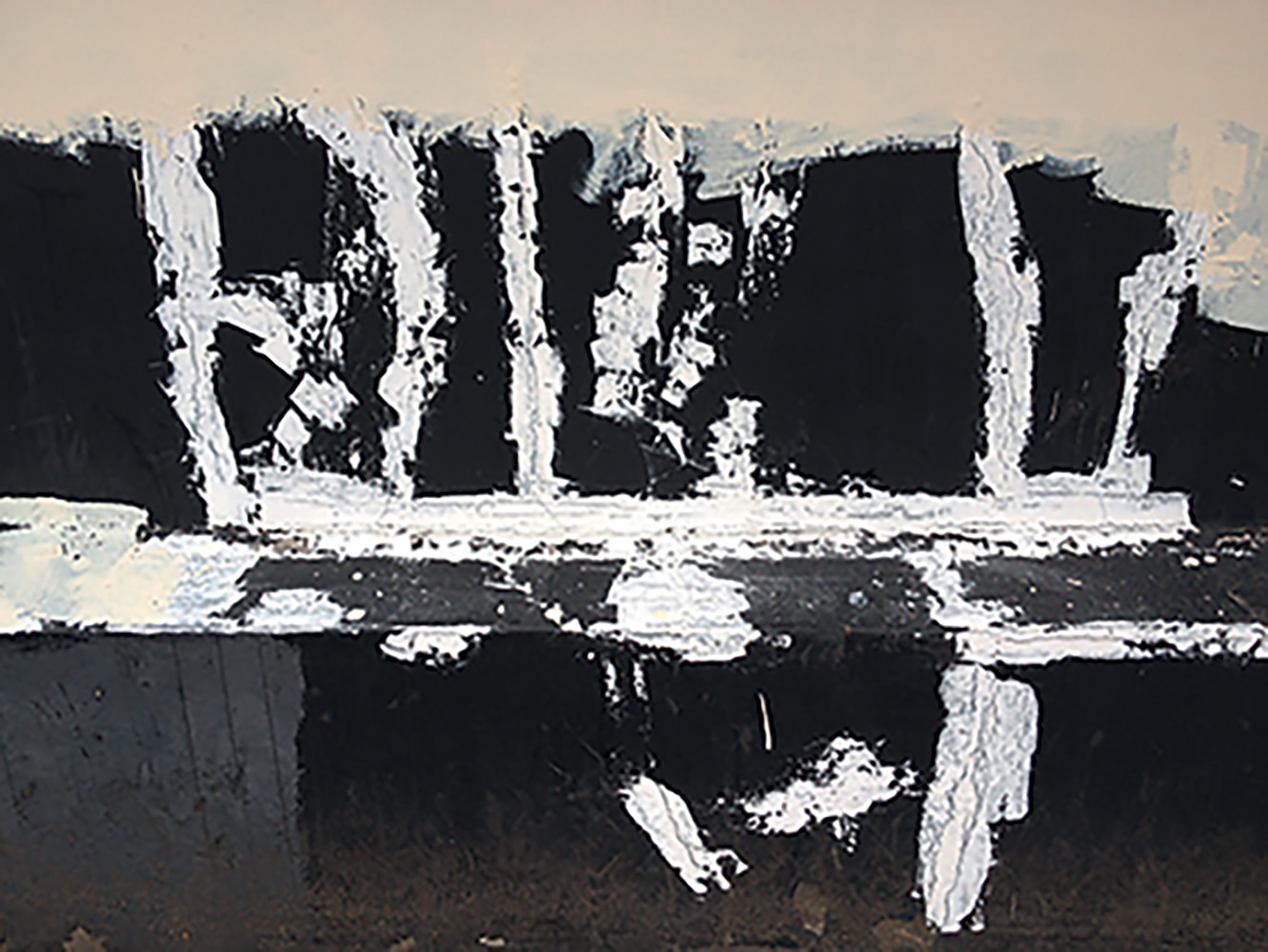 PRISON WALL ABSTRACT (A MAN ESCAPED), 2012–13