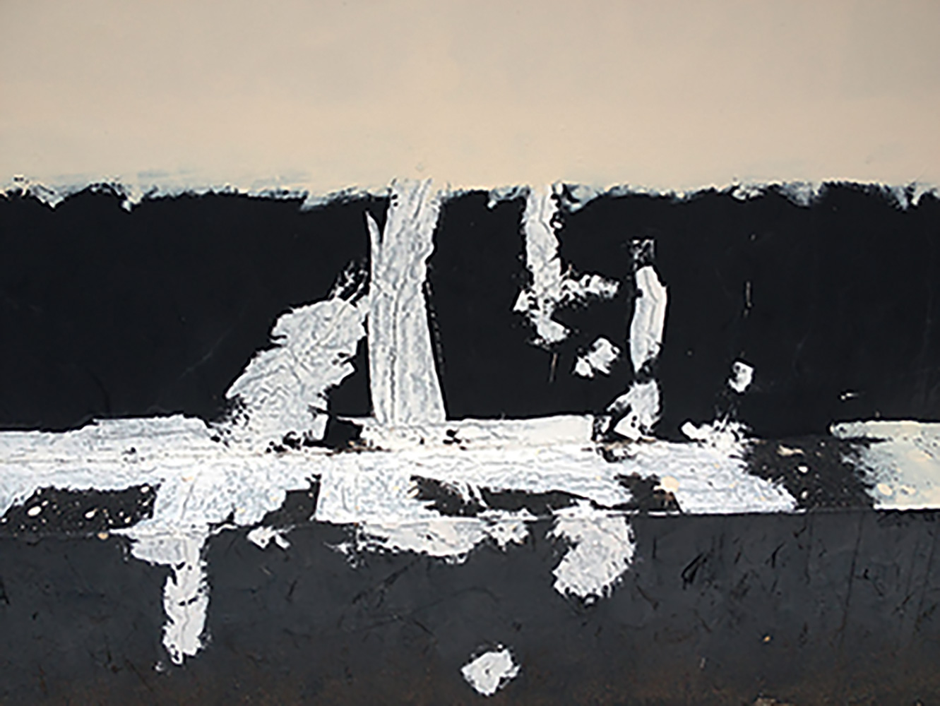 PRISON WALL ABSTRACT (A MAN ESCAPED), 2012–13